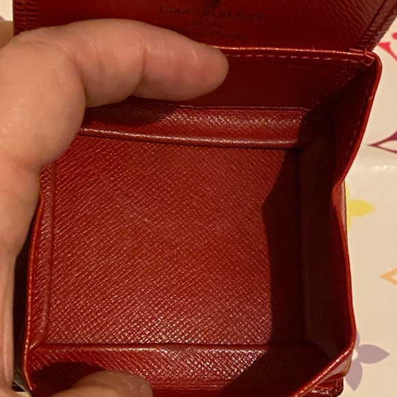 Louis Vuitton Porte Monnaie Boite Castilian Red Epi Leather Accordion Coin Purse - Picture 12 of 15